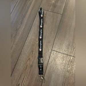 Black Champion Lanyard